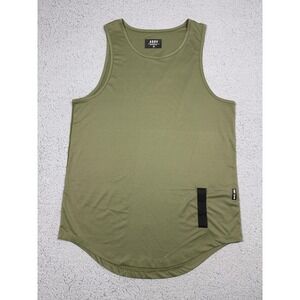ASRV Tank Top Mens Medium Green Sleeveless Technical Sportswear Athletic Gym